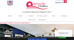 Desktop Screenshot of agencedes2vallees.com